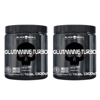 Kit Glutamine Turbo Blackskull Glutamina G Unidades