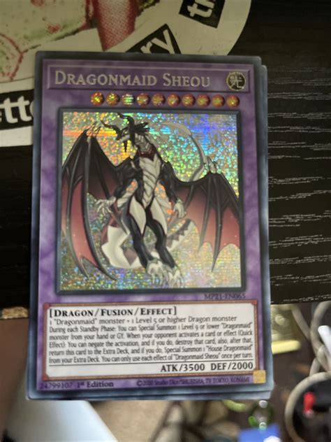 YuGiOh Dragonmaid Sheou MP21 EN065 Prismatic Secret Rare 1st Edition