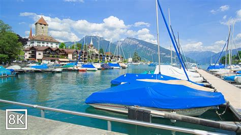 Spiez Switerland A Beautiful Town Embedded Between Hills And