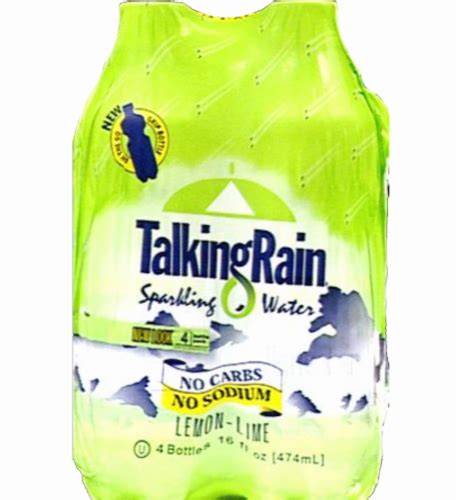 Talking Rain Lemon Lime Sparkling Water 4 Count16 Fl Oz Kroger