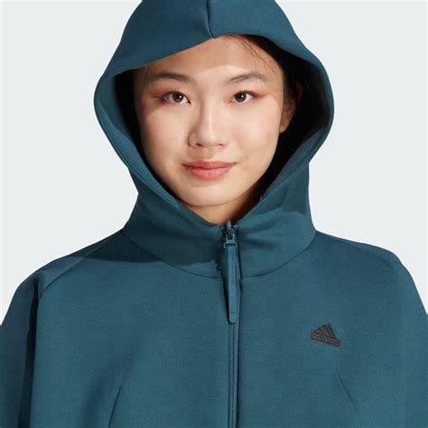 Adidas Adidas Zne Full Zip Hoodie Turquoise Adidas Lk