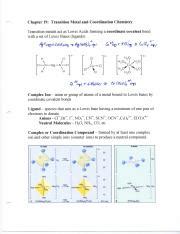 Transition Metal Chemistry Coordination Complex Compounds Course Hero