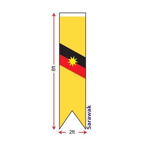 Sarawak Flag Vertical