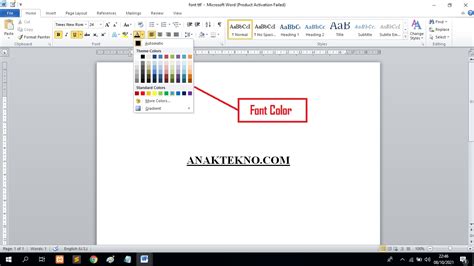 Cara Mengubah Warna Tulisan Di Word Font Highlight Color