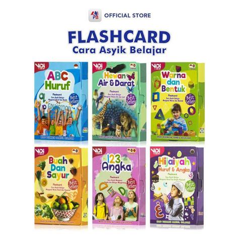 Jual Flash Card Edukasi Anak Angka Huruf Abc Huruf Hijaiyah Hewan Buah