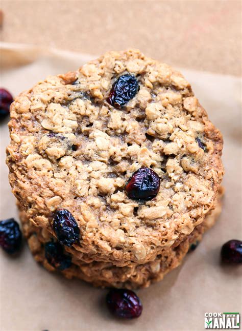 Oatmeal Cranberry Cookies - Cook With Manali