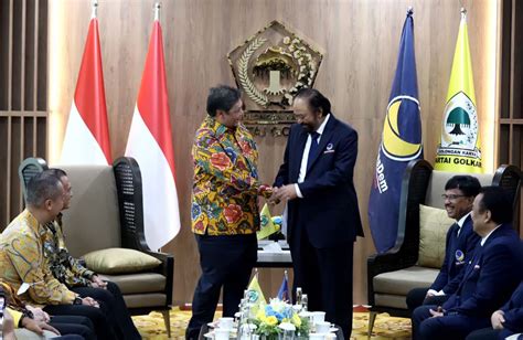 Pertemuan Pimpinan Partai Golkar Dan Nasdem Poskotaonline