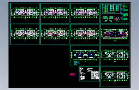 单身公寓6层强弱电电气图autocad 2007模型图纸下载 懒石网