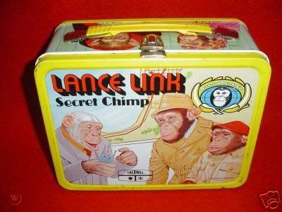 Vintage Lance Link Secret Chimp Metal Lunchbox Lancelot