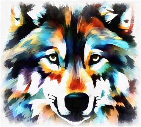 Ilustra O De Lobo Em Estilo De Pintura Em Aquarela Em Ia Generativa De