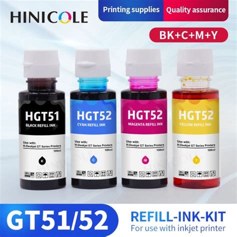 Hinicole Ml Bottle Gt Gt Refill Dye Ink For Hp Smart Tank