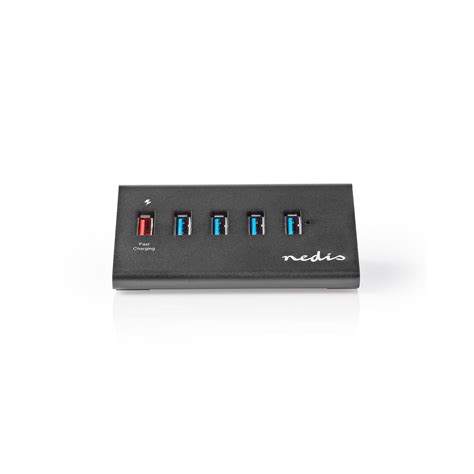 Nedis Hub Usb Ports Avec Port De Chargement Qc Prix Carrefour