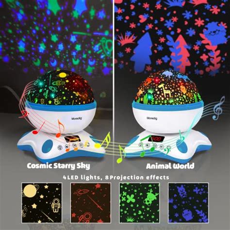 Moredig Kids Night Light Projector, Remote Baby Night Lights for Kids Room with 12 Music Nursery ...