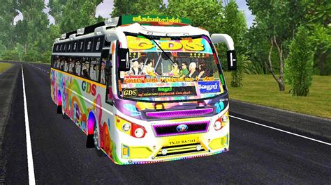 Tn Private Bus Gds 🎀💥 Highway Road Driving Bus Simulator Indonesia