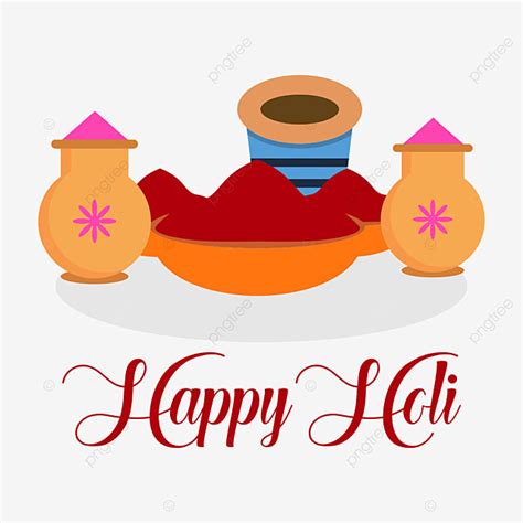 Holi Festival Clipart Hd PNG, Happy Holi Colors Festival Wishes ...