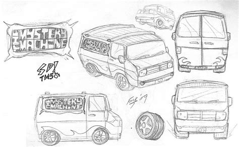 13 Mystery Machine Drawing Shereeyasmina