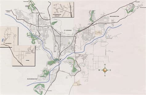 Elevation Map Of St George Utah United States Map