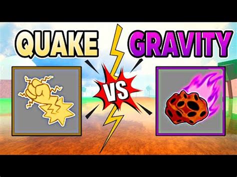 BEST FRUIT Quake Vs Gravity Blox Fruit YouTube