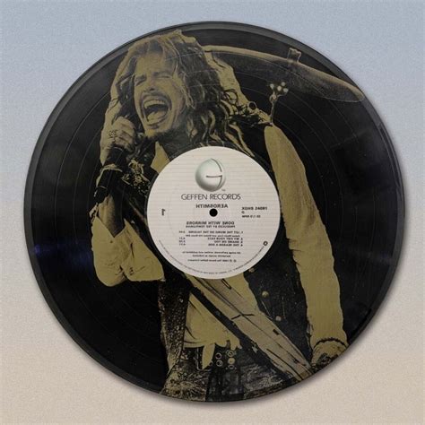 Aerosmith Done With Mirrors 12 inch Black vinyl LP laser etched wall art - Gold Record Outlet ...