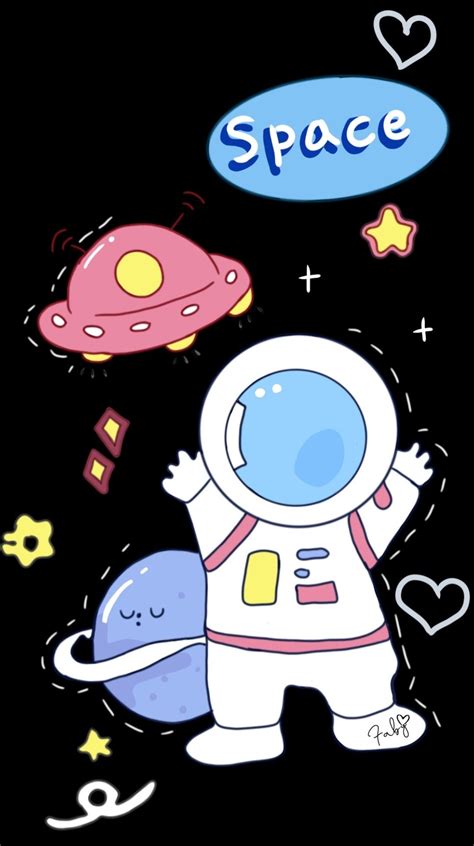 Cute Chibi Astronaut Wallpaper