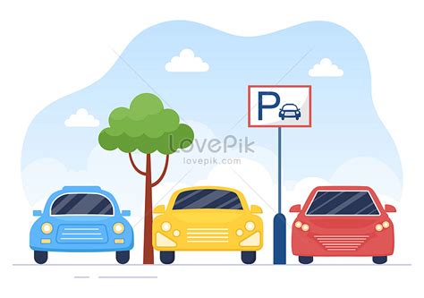 Valet parking car illustration illustration image_picture free download ...