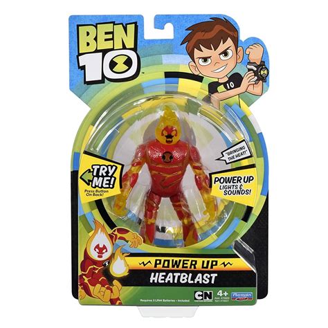 Ben Power Up Heatblast Deluxe Figure Walmart