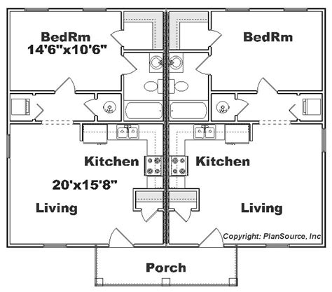 Duplex Plan J0129 14d