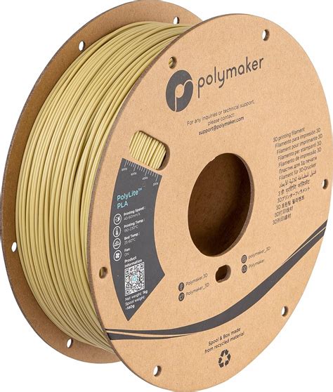 Polymaker PLA Filament 1 75mm Beige PLA 3D Printer Filament 1 75 1kg