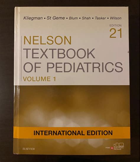 Nelson Textbook Of Pediatrics Two Volume Set International Edition