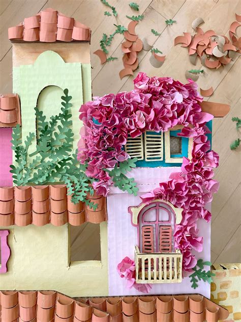 A Cardboard Encanto Casita Diy Paper Crafts Paper Flowers Crafts