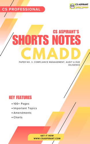 Cmadd Shorts Notes Cs Professional New Syllabus Pdf Cs Aspirant