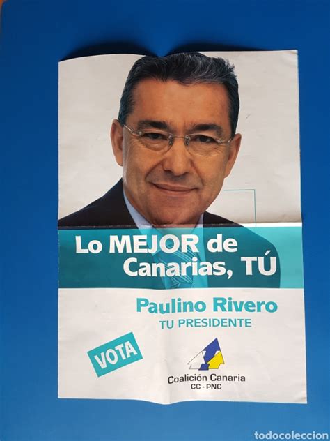 Cartelposter Politico Coalición Canaria Elecci Comprar Carteles