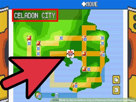 Pokemon Fire Red Town Map