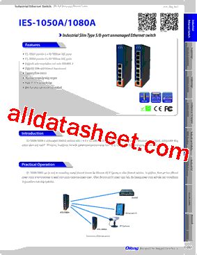 Ies A Datasheet Pdf Oring Industrial Networking Corp