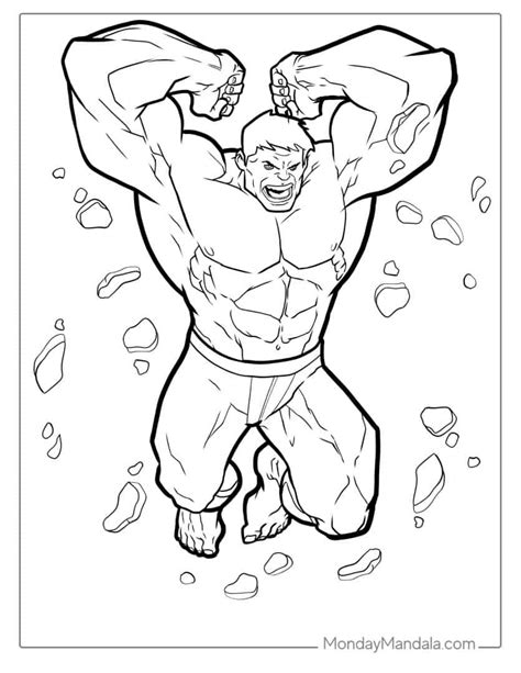 33 Hulk Coloring Pages (Free PDF Printables)