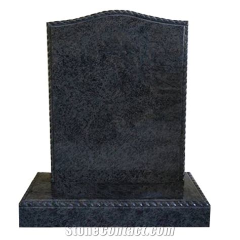 Bahama Blue Granite Monument Headstone From China