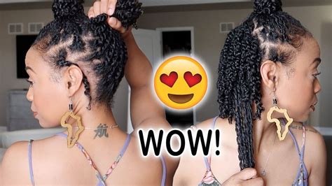 QUICK Method for Mini Twists on Natural Hair + Updated Length Check! 😍 ...