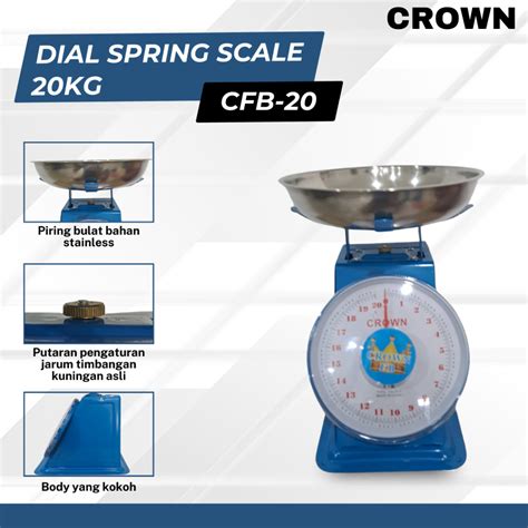 Jual Siap Kirim Crown Kg Kg Kg Kg Timbangan Duduk Jarum