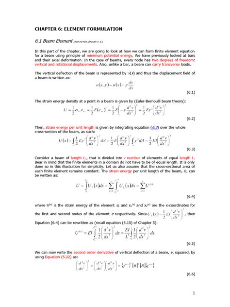 element formulation  beam structure stress mechanics