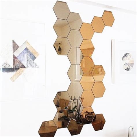 Set Oglinzi Decorative Hexagonale