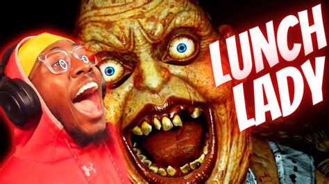 This Lunch Lady Nasty Asf Lunch Lady Horror Gameplay Youtube