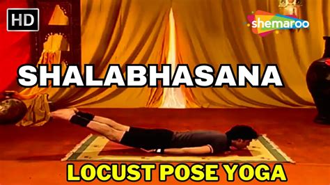 Shalabhasana For Beginners Locust Yoga Pose Shemaroo Health Mantra Youtube