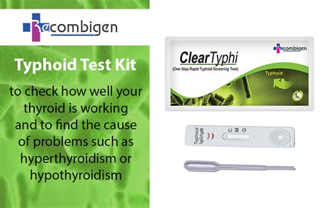 Recombigen Typhoid Test Kit IgG IgM Serum Plasma Antigen Rapid Test