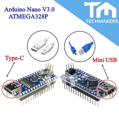 Arduino Nano V3 0 ATMEGA328P Soldered Mini USB Type C With CH340G