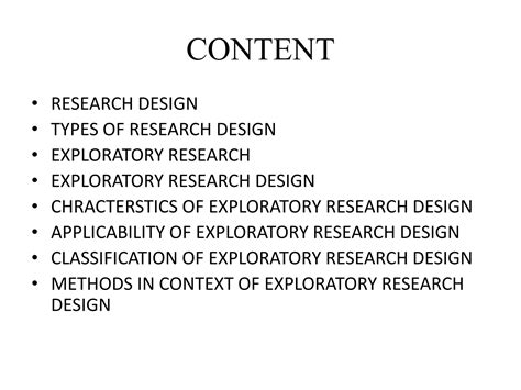 Exploratory Research Design Ppt