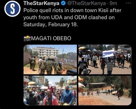 Dramatic Scenes In Kisii Town As Supporters Of Azimio Uda Clash