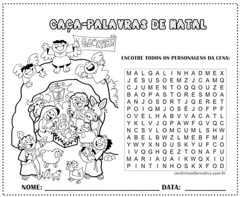 Caça Palavras De Natal