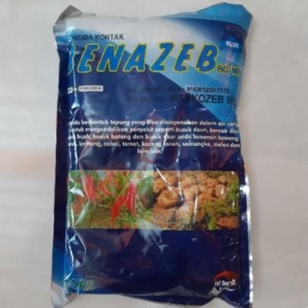 Jual Fungisida Mankozeb Benazeb 80 WP 1 Kg Biru Obat Busuk Daun Buah