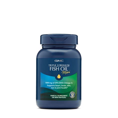 Triple Strength Fish Oil Mini 120 Softgels Gnc Au