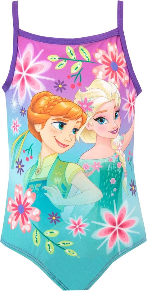 Girls Frozen Swimsuit Princess Elsa Anna Swimwear for Kids